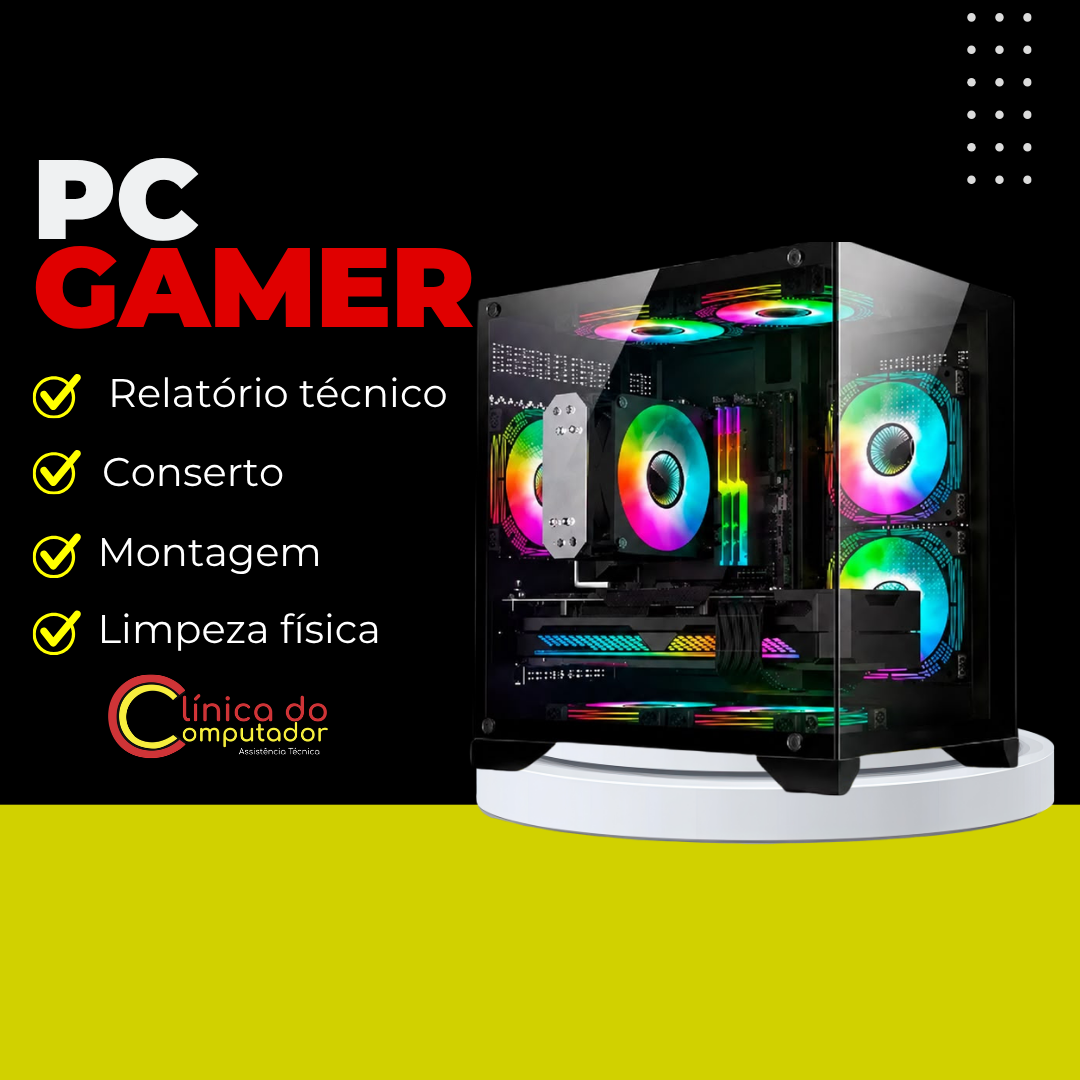 Montagem e manutenção de PC Gamer em Salvador e Lauro de Freitas